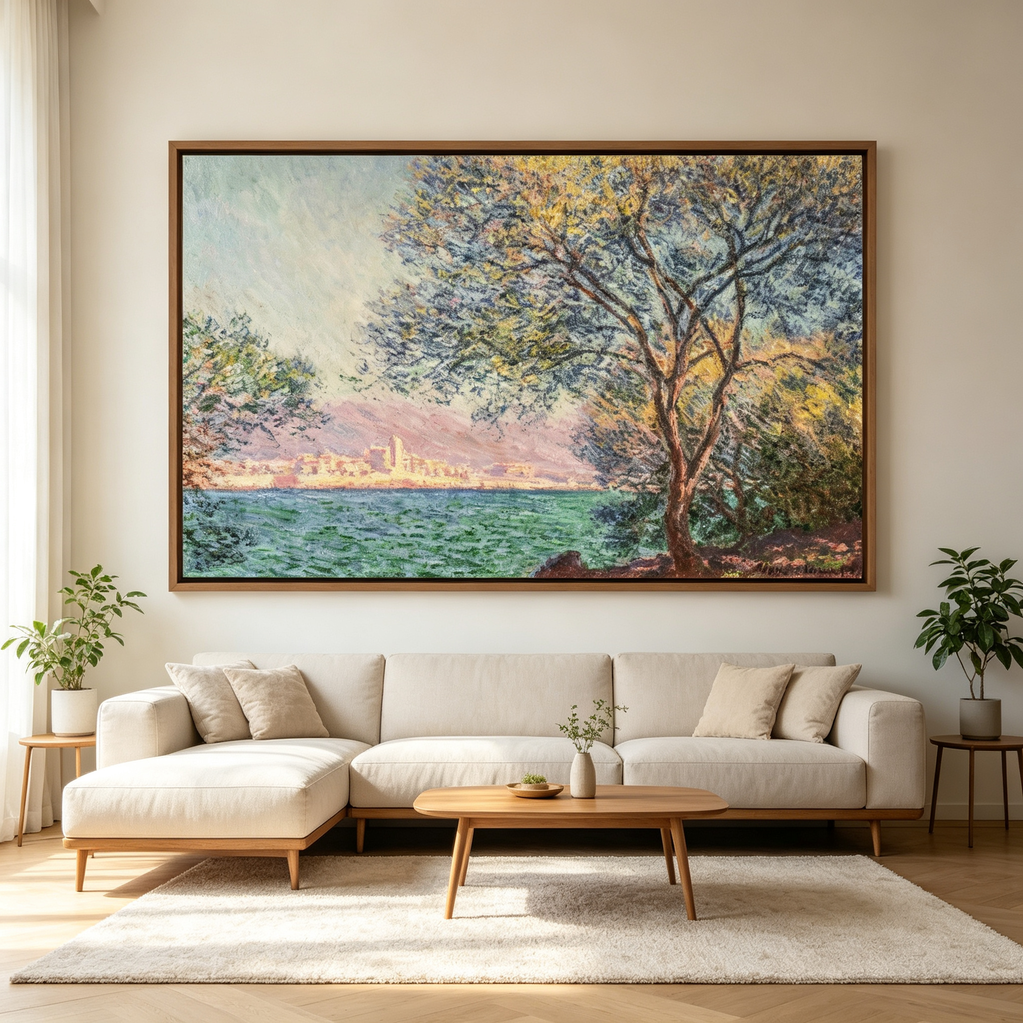 Lakeside Tree Landscape Wall Art #LS022