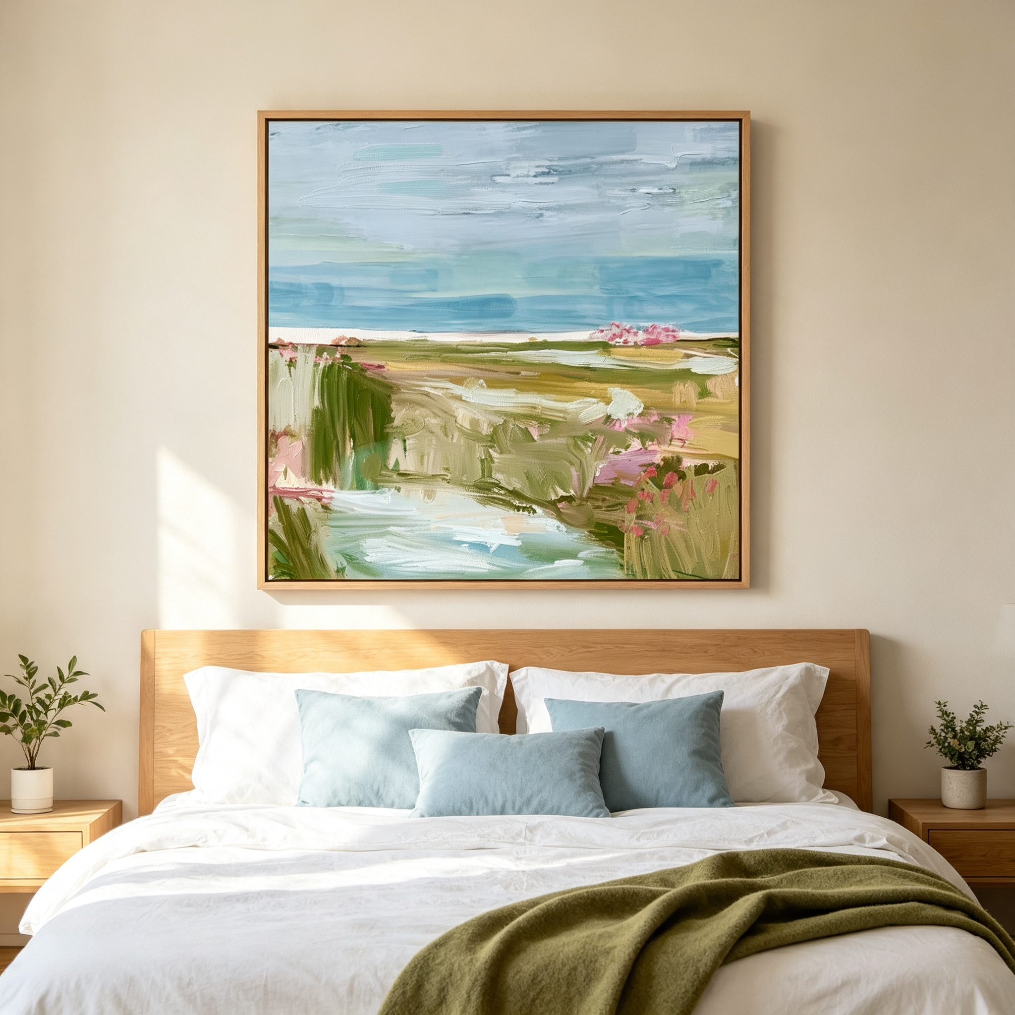 Abstract Countryside Landscape Wall Art #LS008