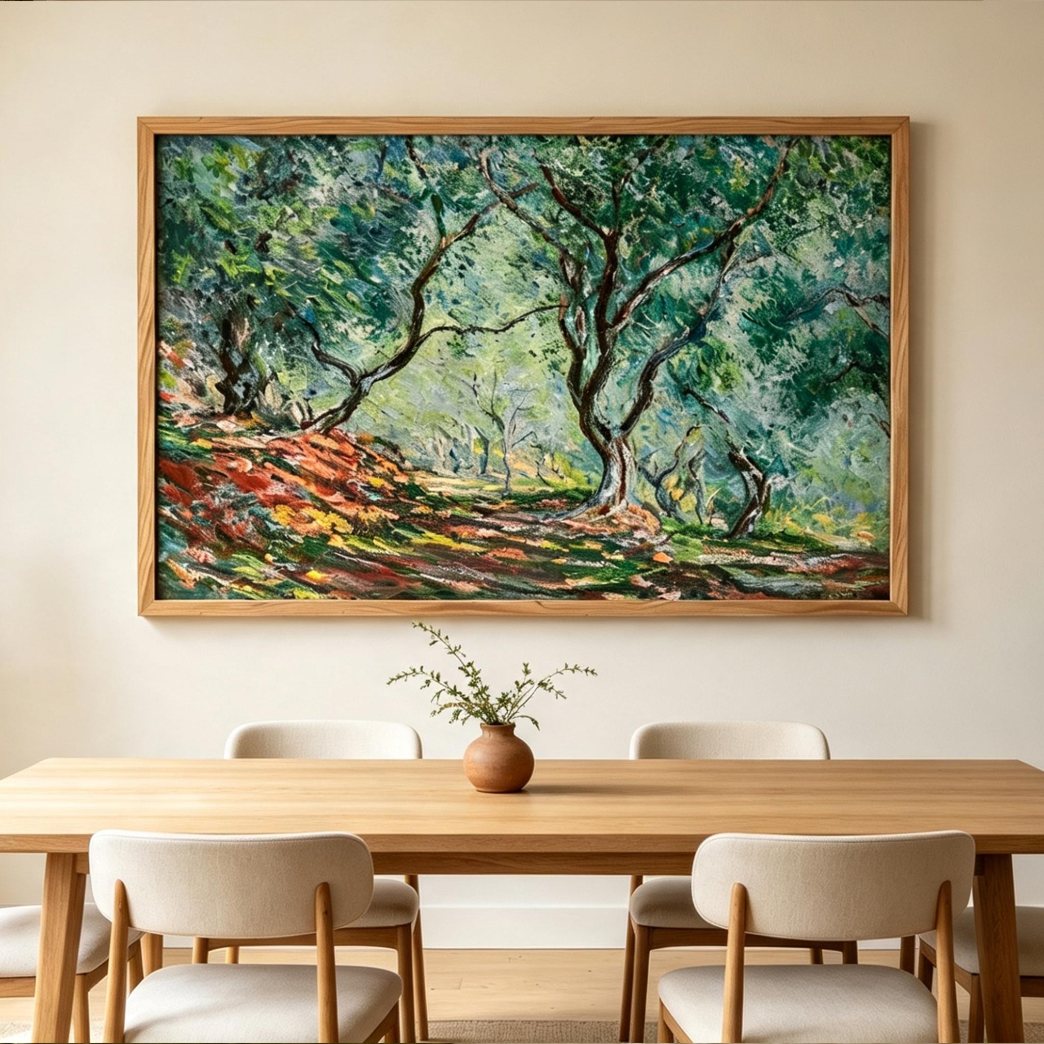 Impressionist Forest Landscape Wall Art #LS029
