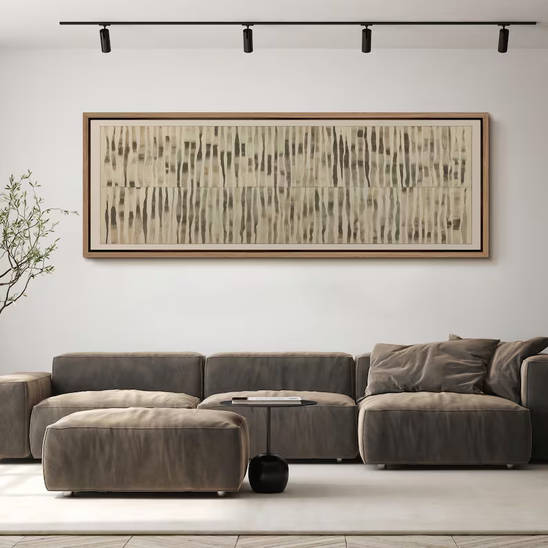 Abstract Woman Portrait Wall Art – Contemporary Textured Canvas #MA028