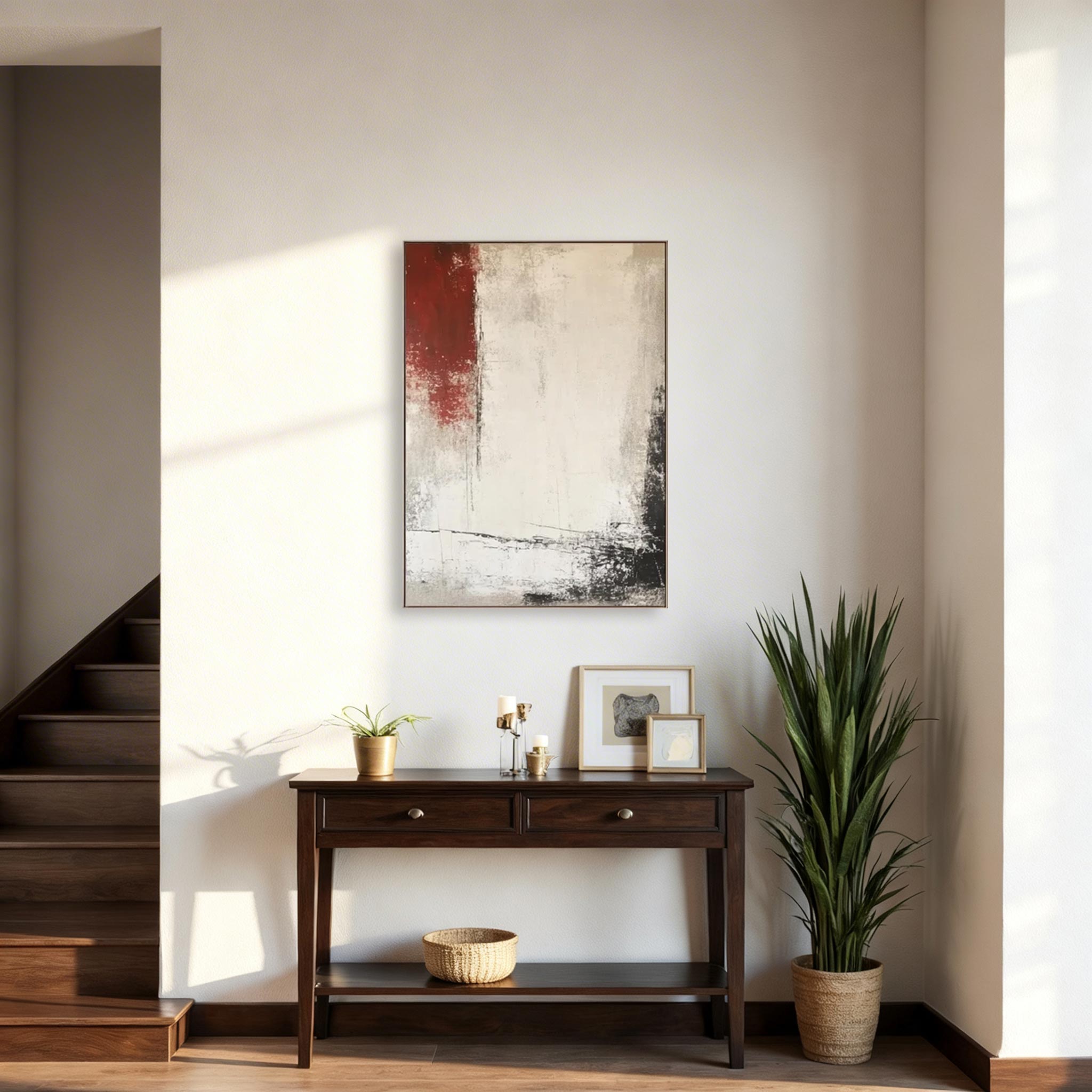 Minimalist Textured Abstract Wall Art #MA018