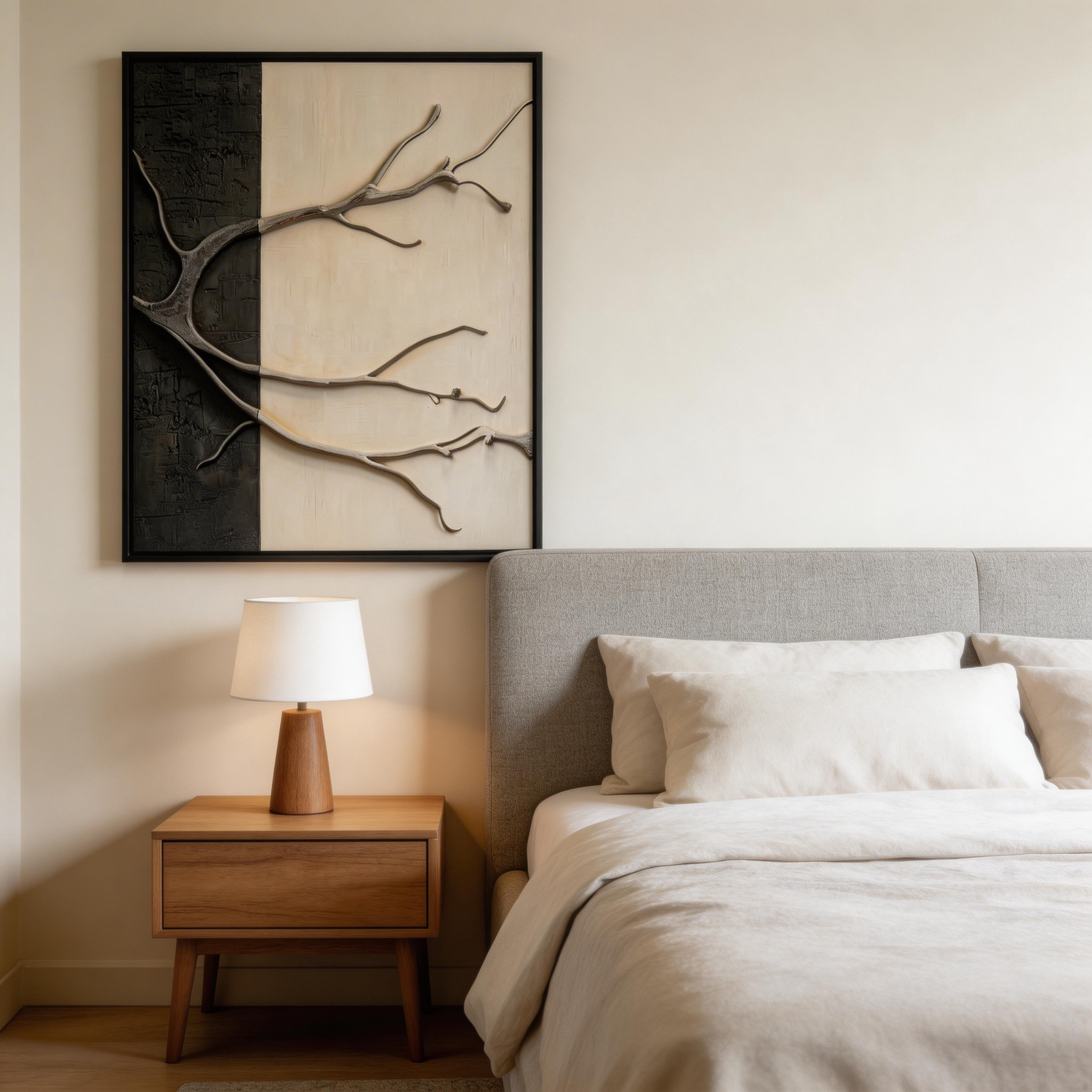 Abstract Tree Branch Wall Art – Modern Minimalist Nature Canvas #MA024