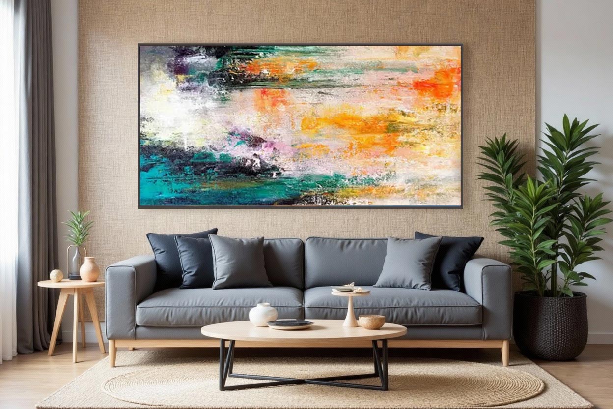 Modern Panoramic Textured Painting #AT039