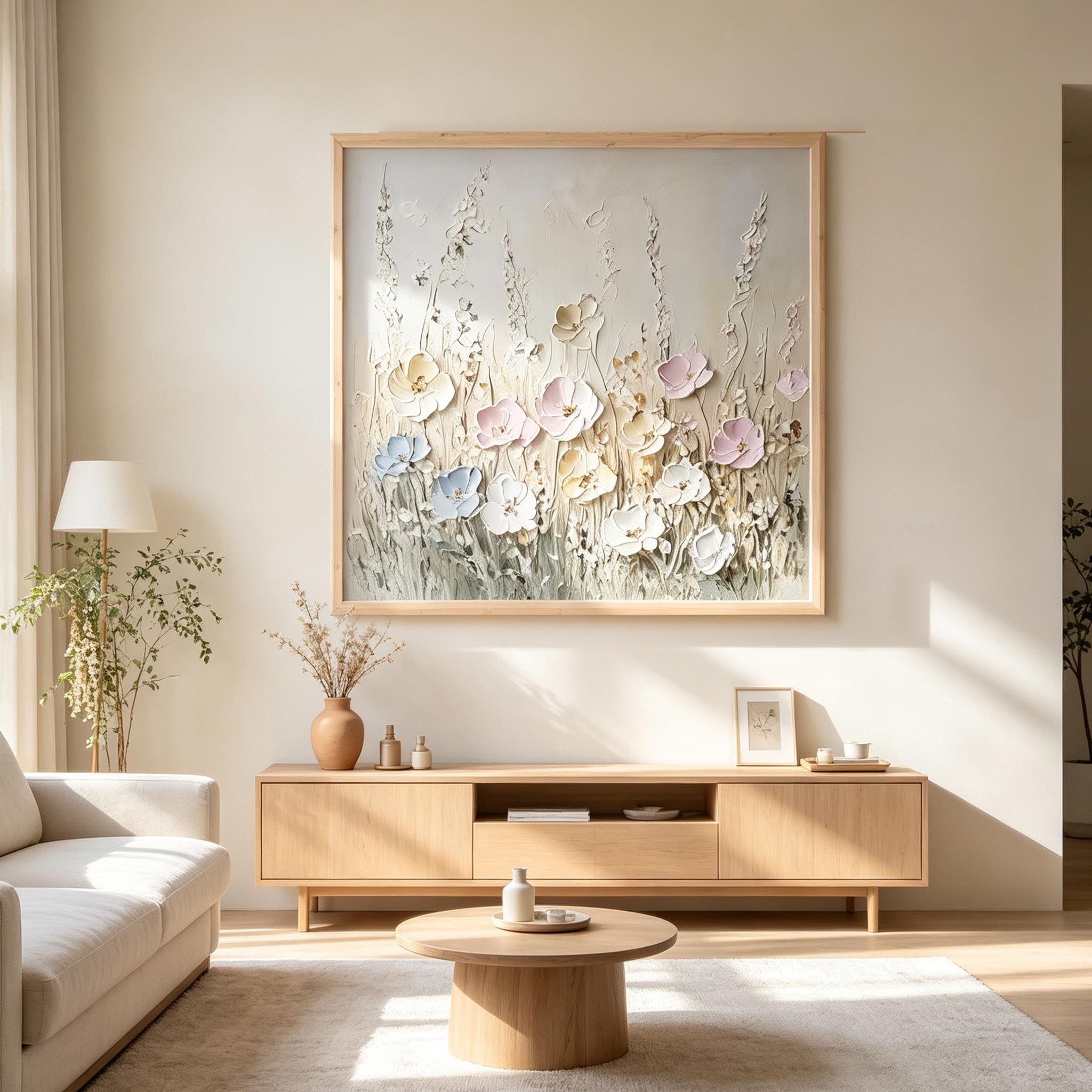 Soft Floral Wall Art #FL060