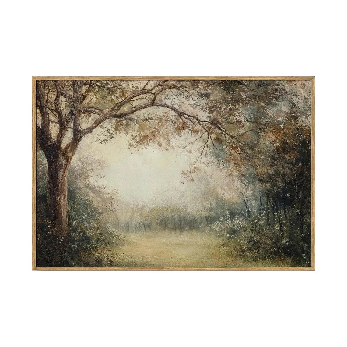 Misty Woodland Landscape Wall Art #LS047