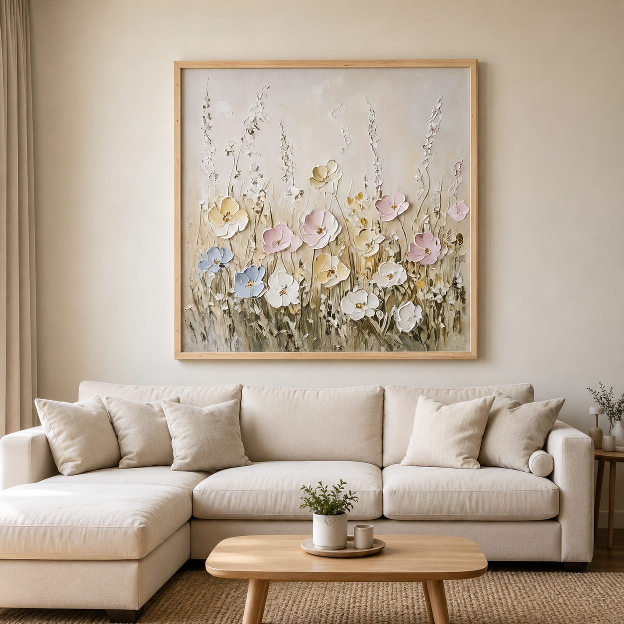 Soft Floral Wall Art #FL060