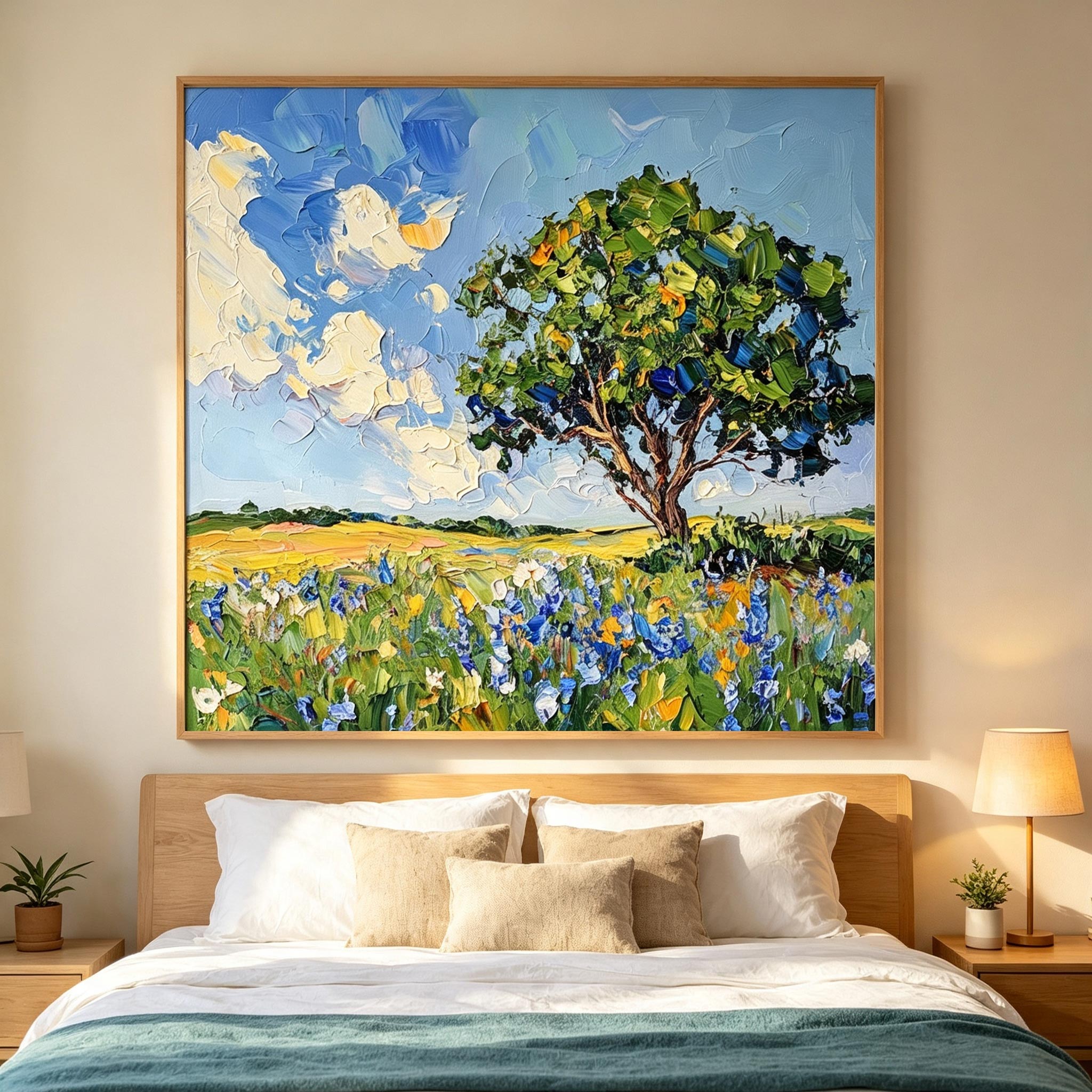 Wildflower Meadow Landscape Wall Art #LS007