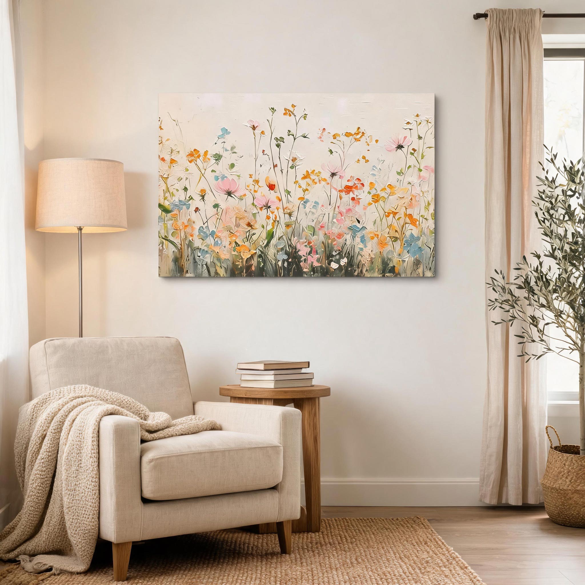 Wildflower Field Wall Art #FL029