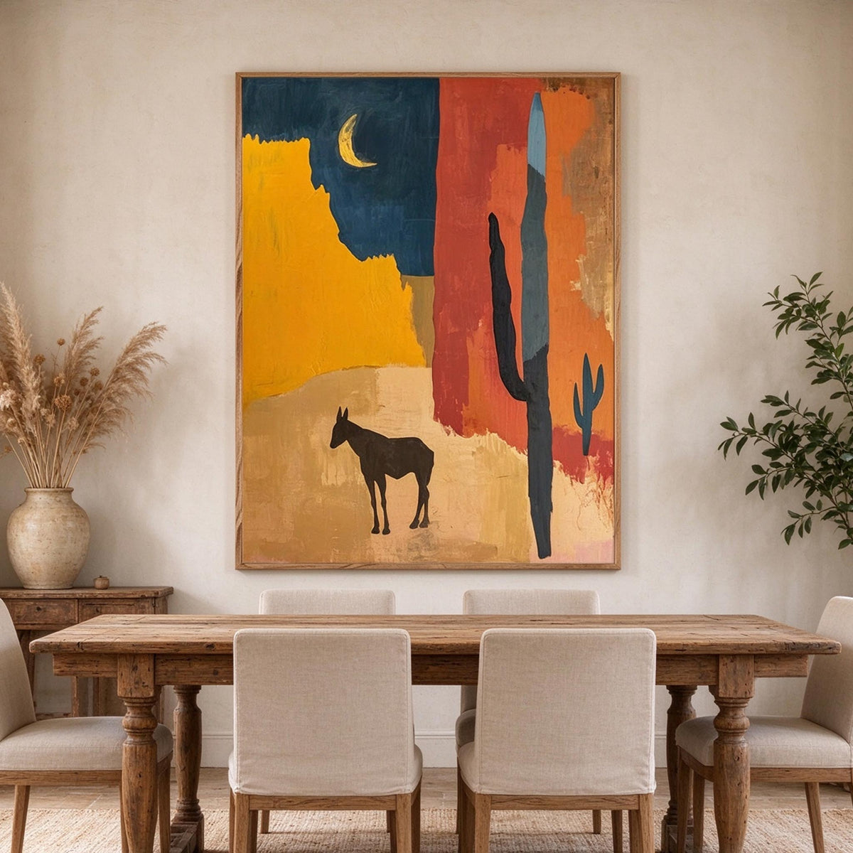 Desert Moon Western Wall Art #AN010