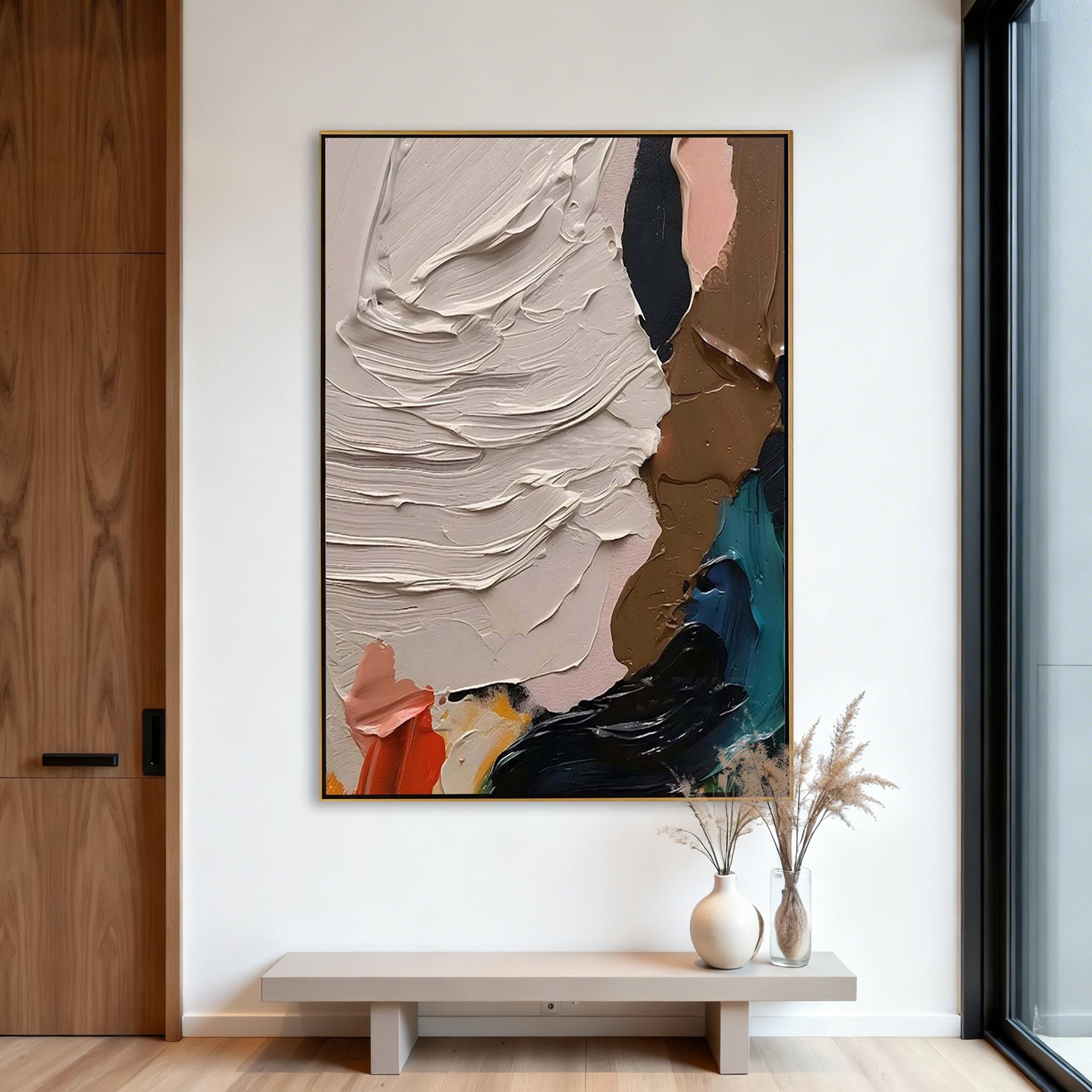 Modern Textured Abstract Wall Art #MA004