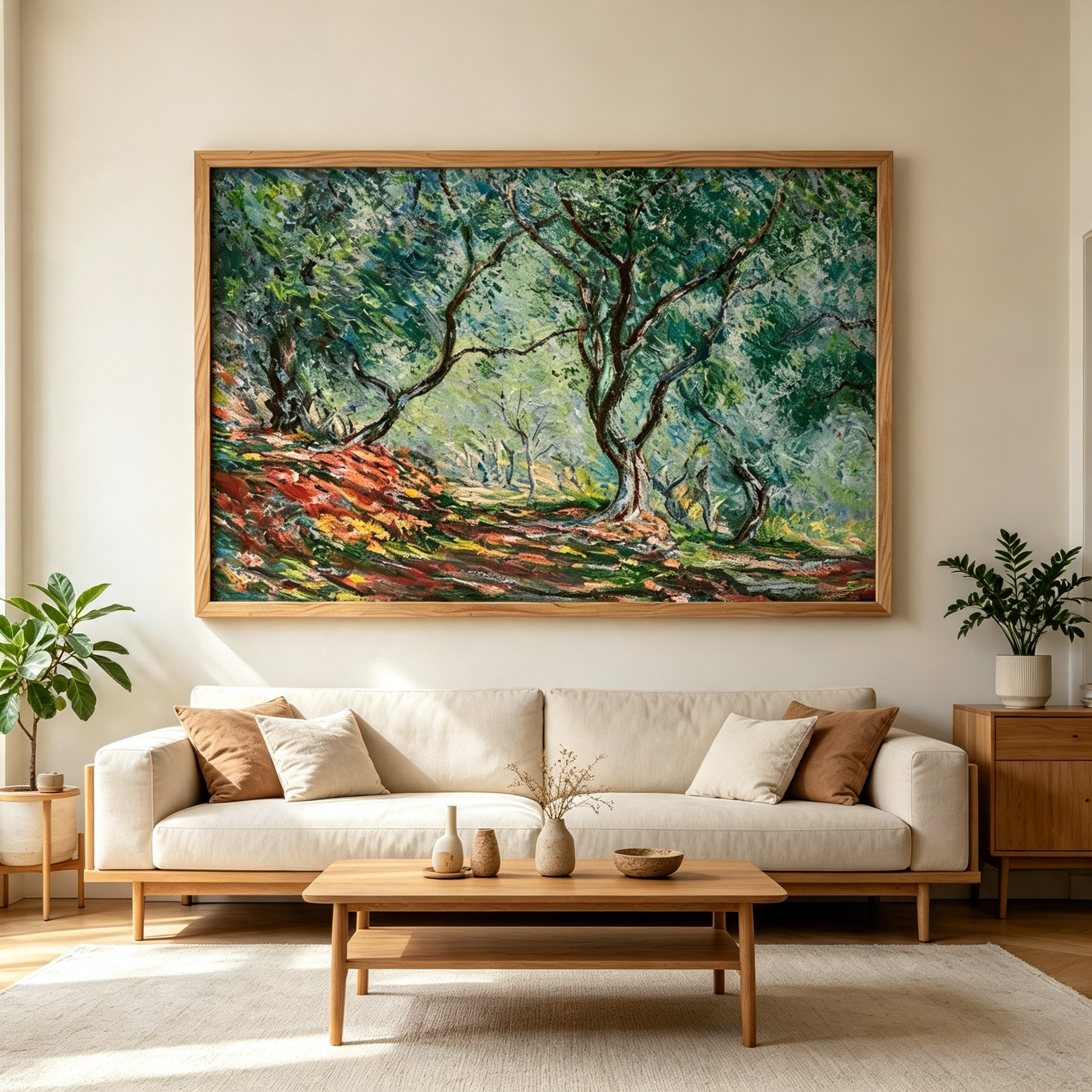 Impressionist Forest Landscape Wall Art #LS029