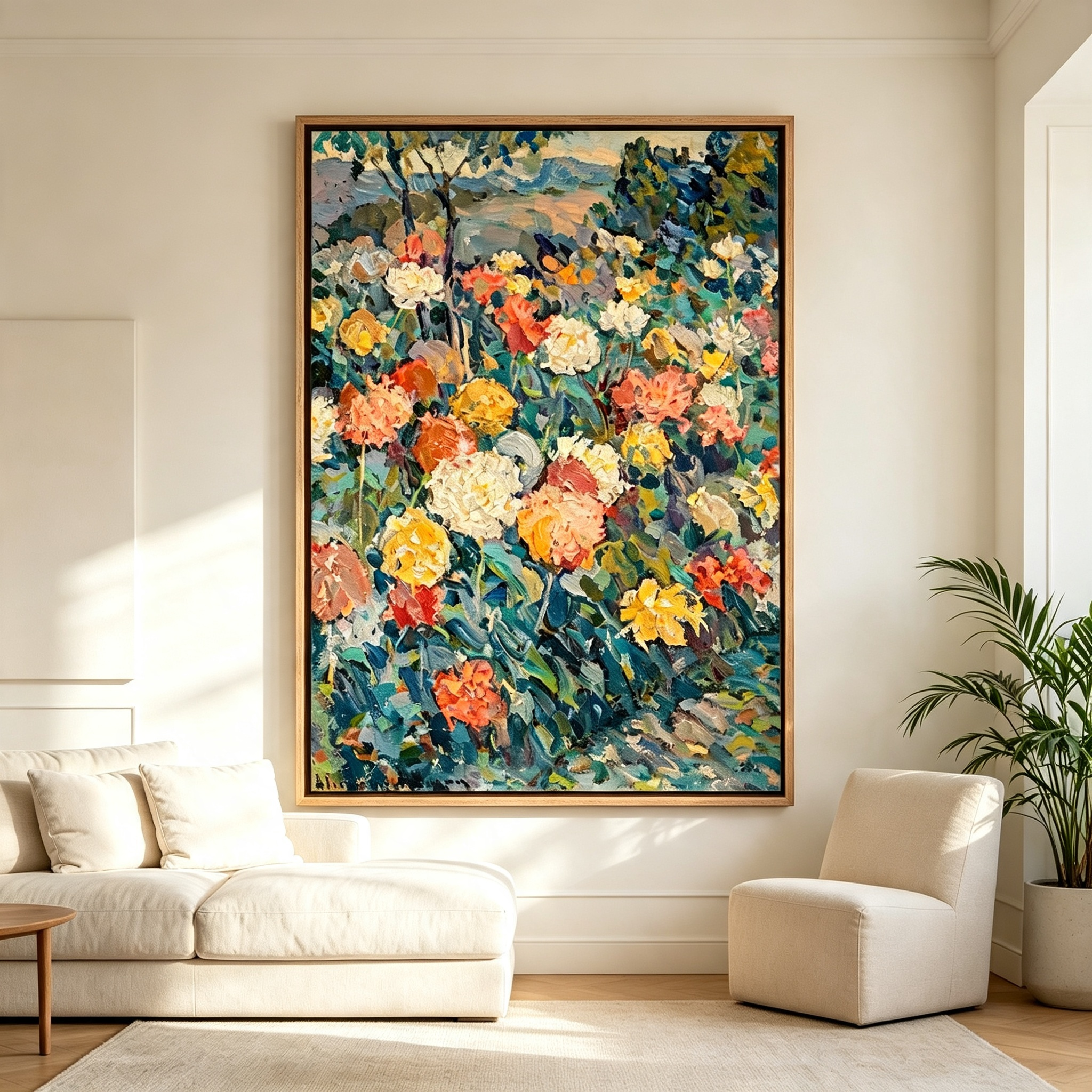 Colorful Garden Floral Wall Art #LS017