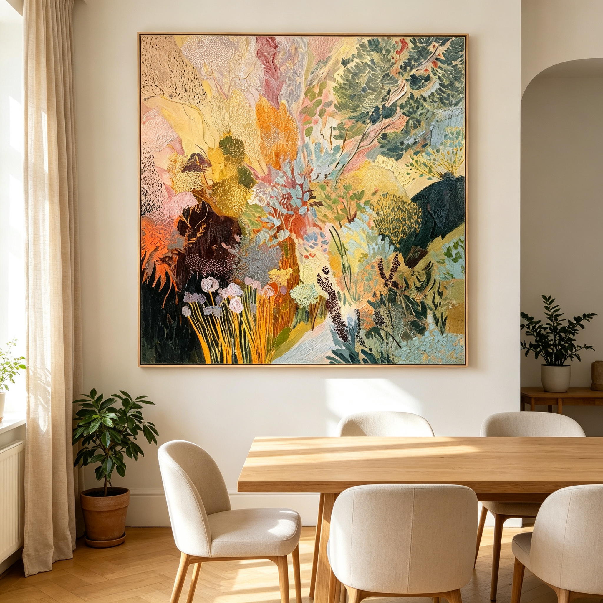 Abstract Botanical Floral Wall Art #LS011
