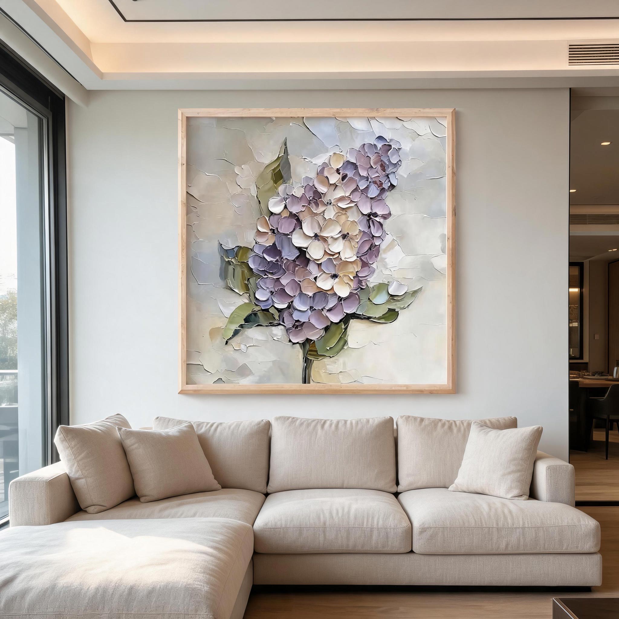 Elegant Hydrangea Wall Art #FL061