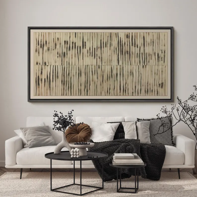 Abstract Woman Portrait Wall Art – Contemporary Textured Canvas #MA028