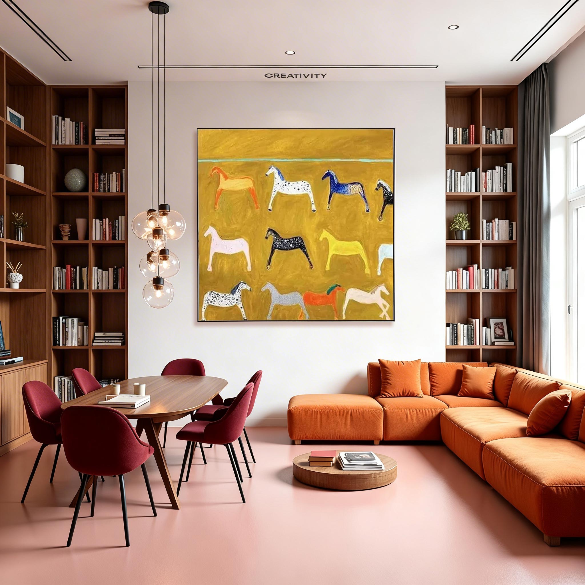 Colorful Horse Wall Art #HA003
