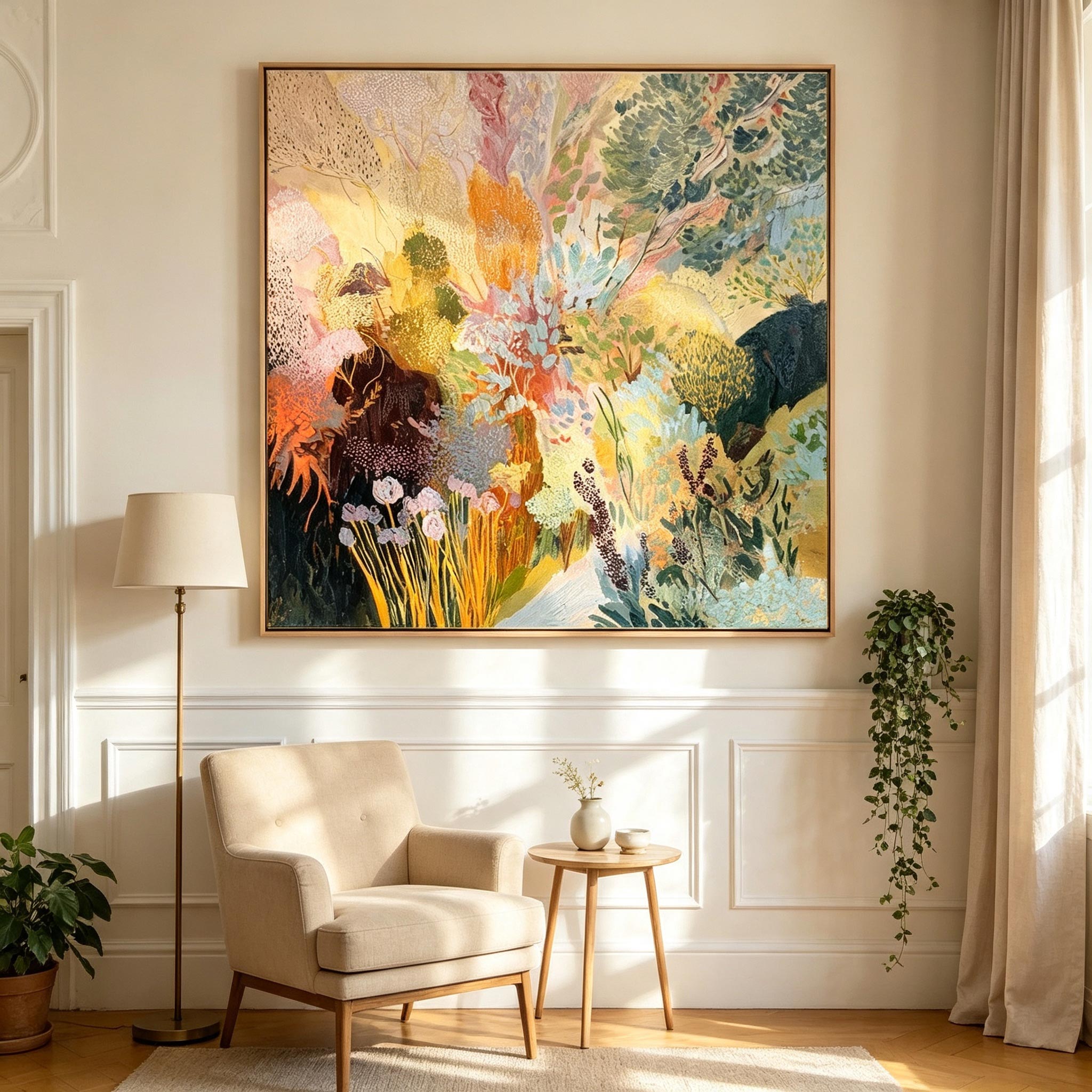 Abstract Botanical Floral Wall Art #LS011