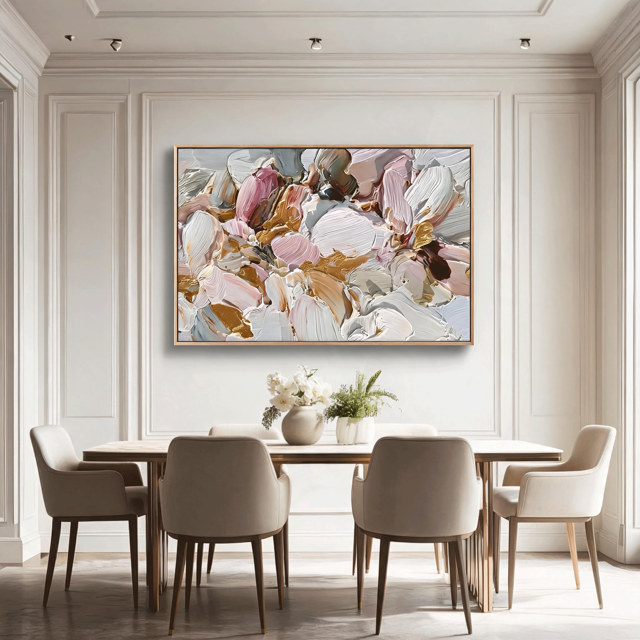 Textured Floral Wall Art #FL053