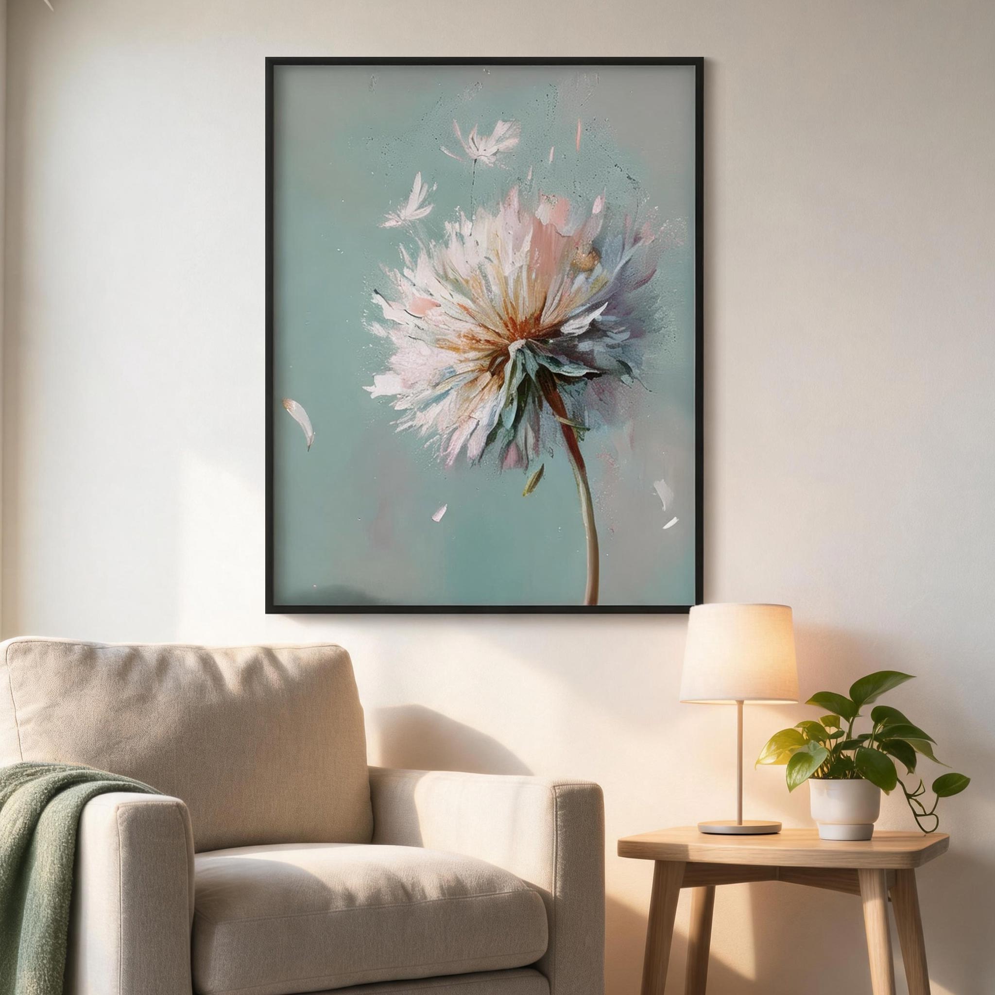 Dandelion Bloom Wall Art #FL036