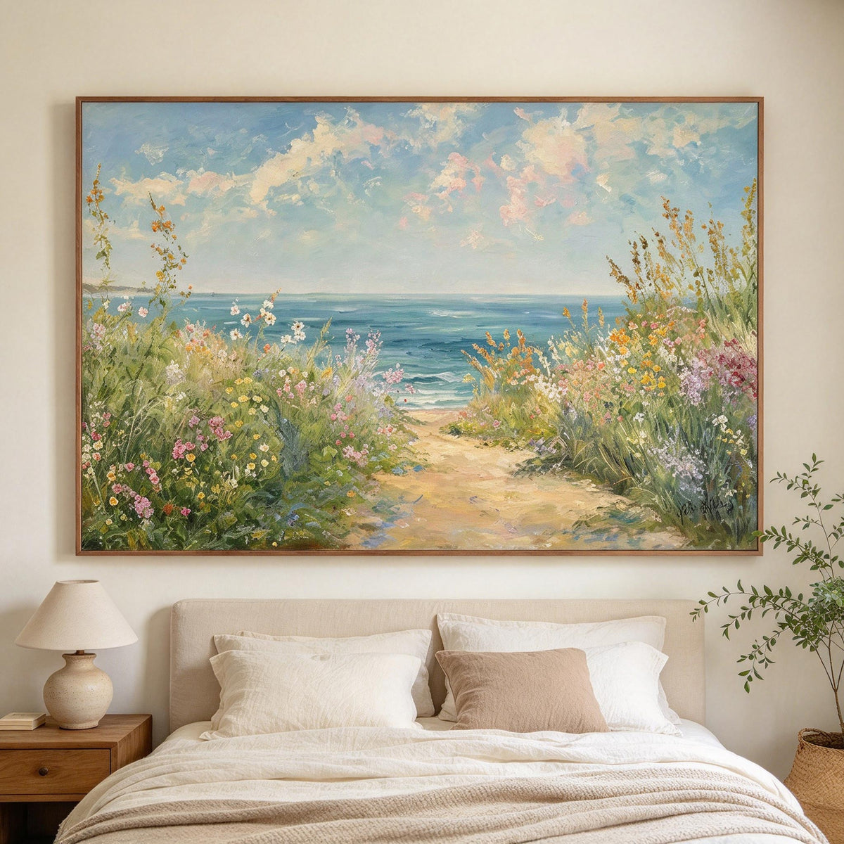 Coastal Wildflower Path Wall Art #LS088