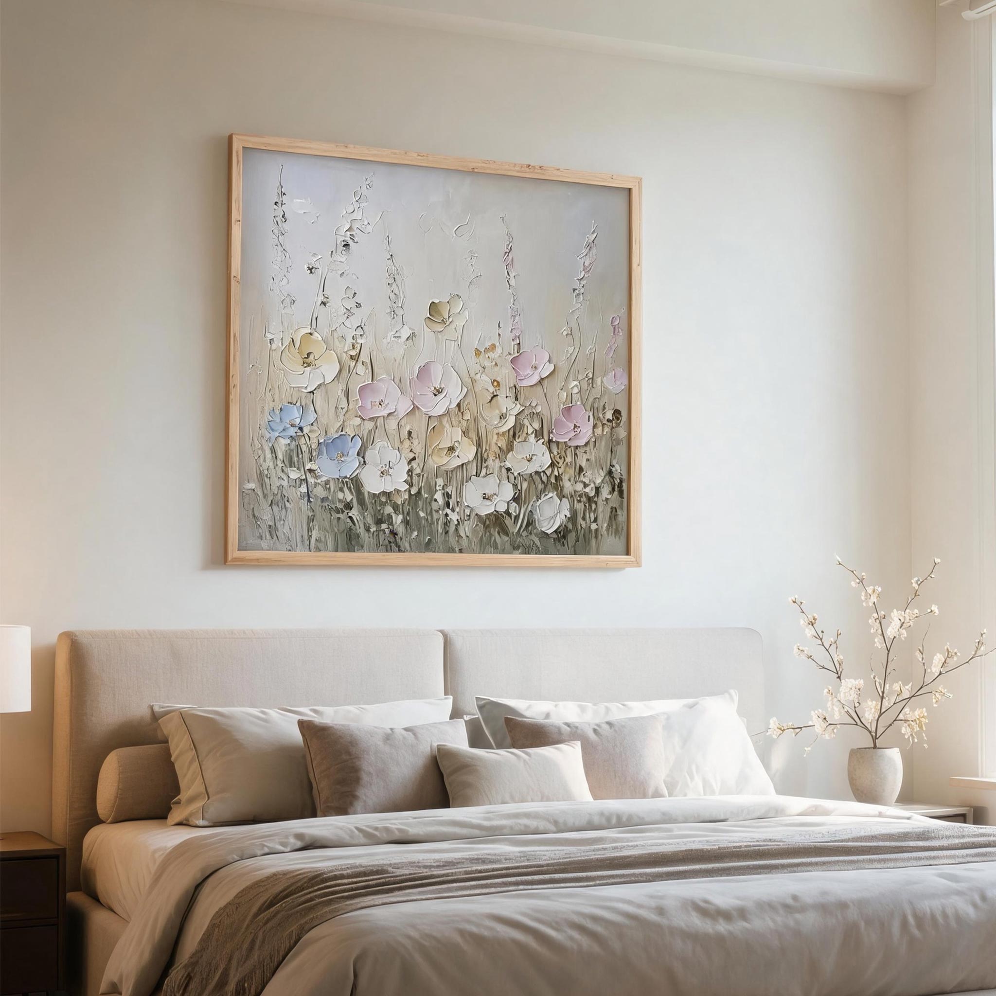Soft Floral Wall Art #FL060