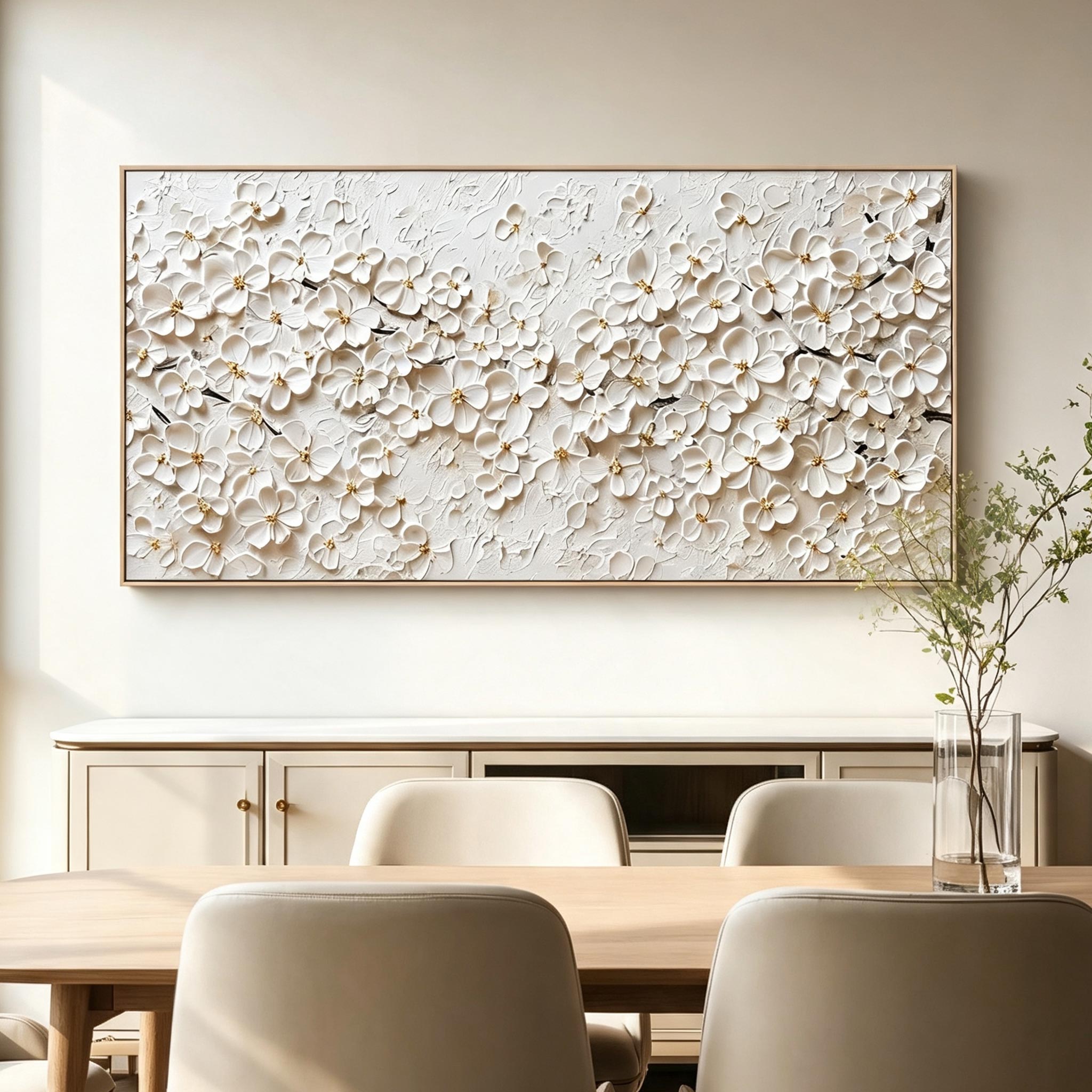 Textured Floral Wall Art #FL070
