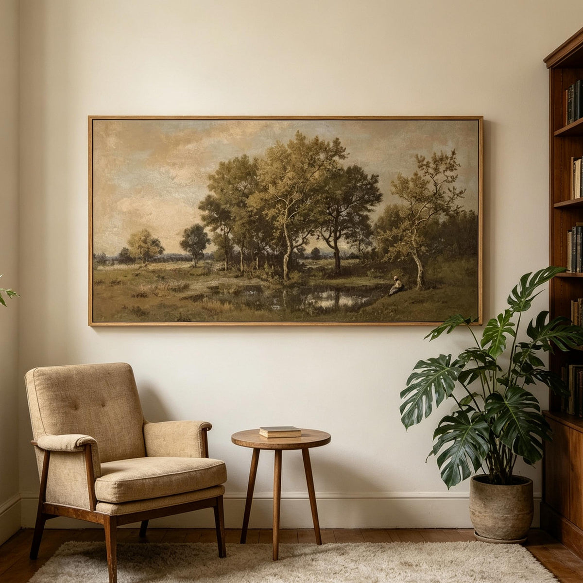 Vintage Tree Landscape Wall Art #LS054