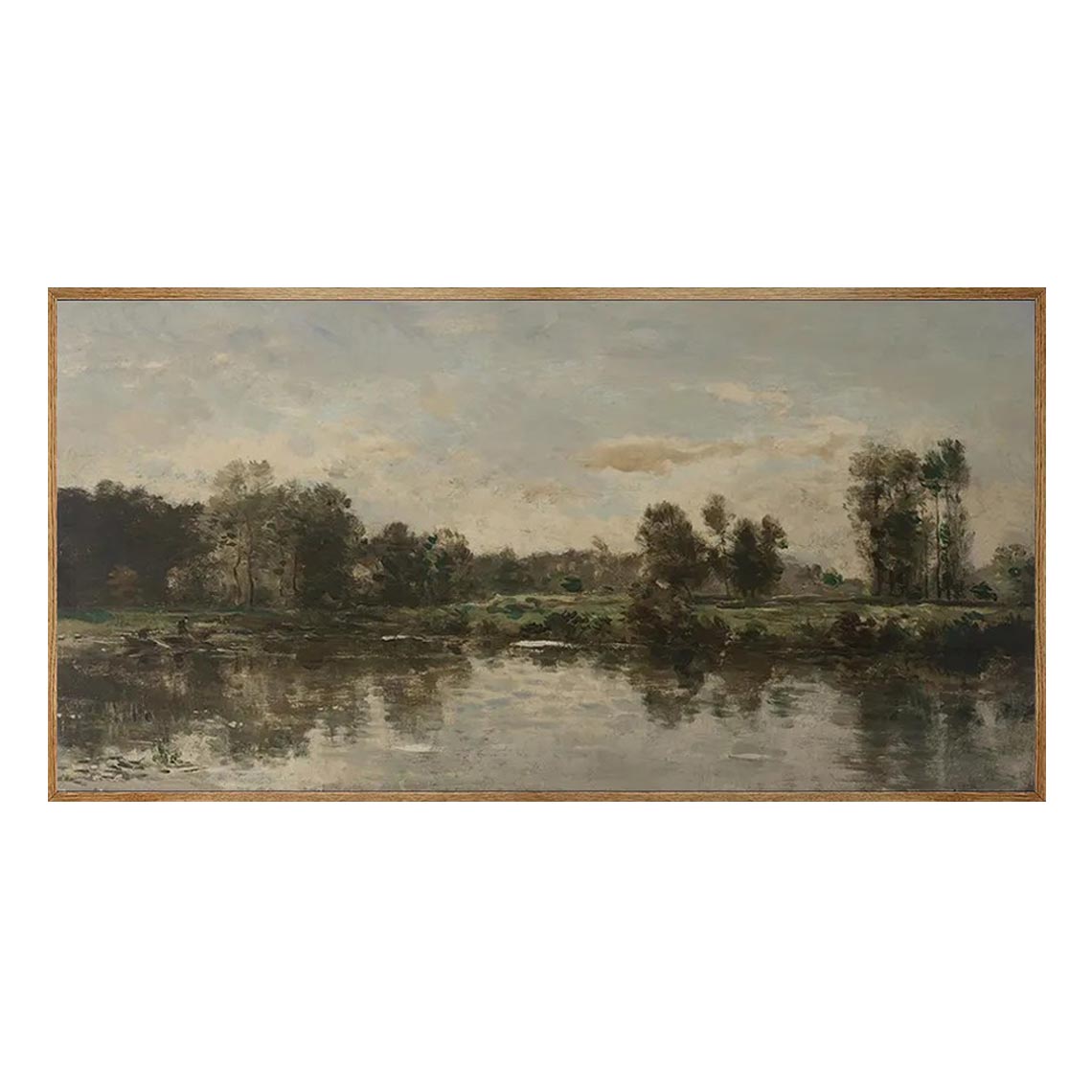 Quiet River Landscape Wall Art #LS055