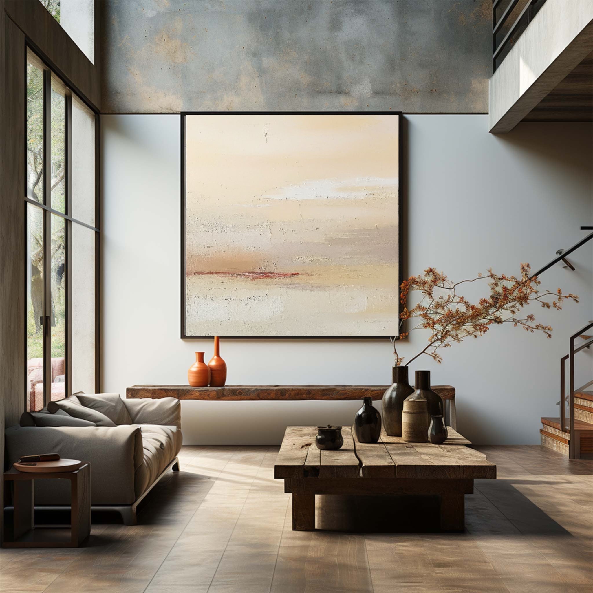 Abstract Art With Soft Colors painting #AB004