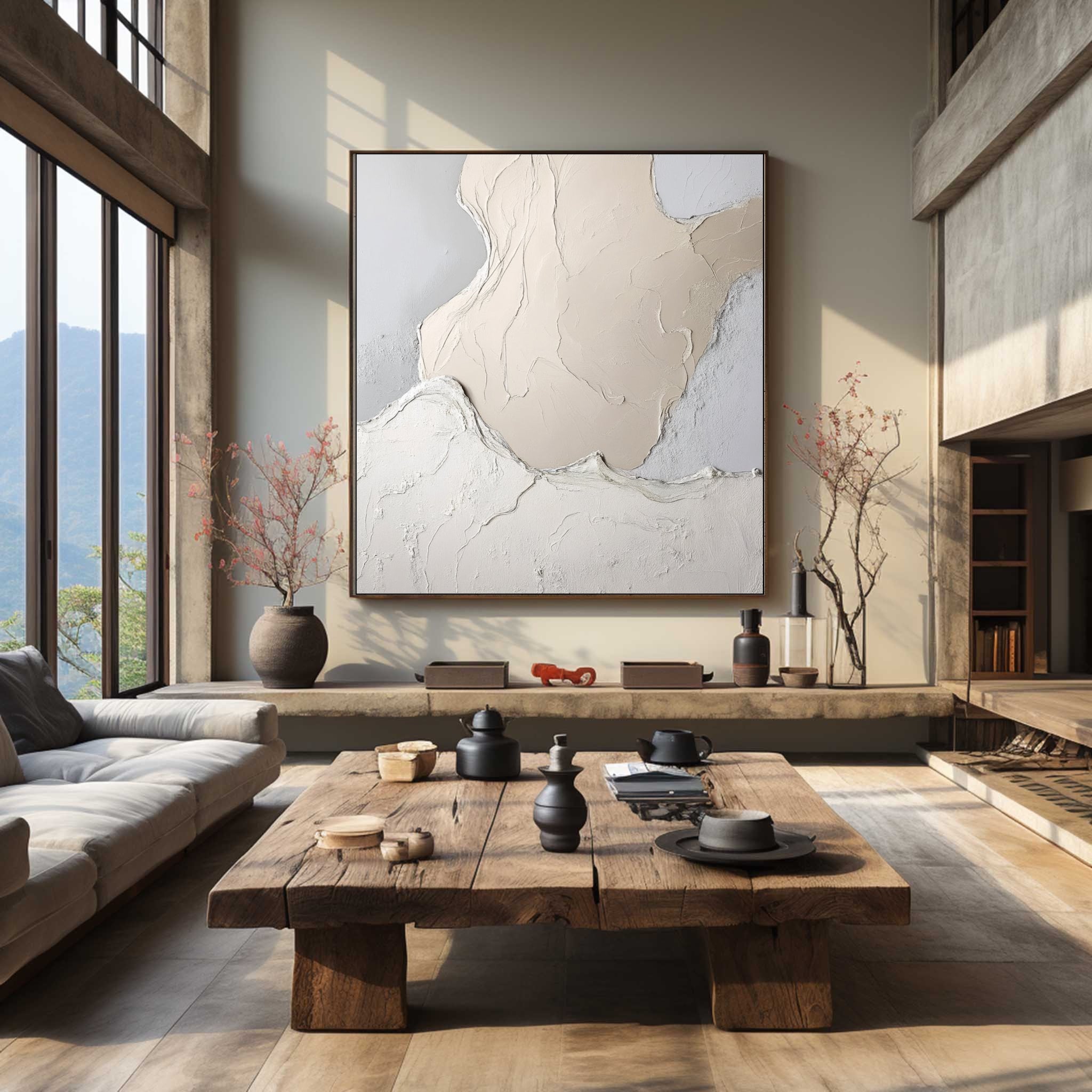 Abstract Art With Neutral Colors Painting #AB001