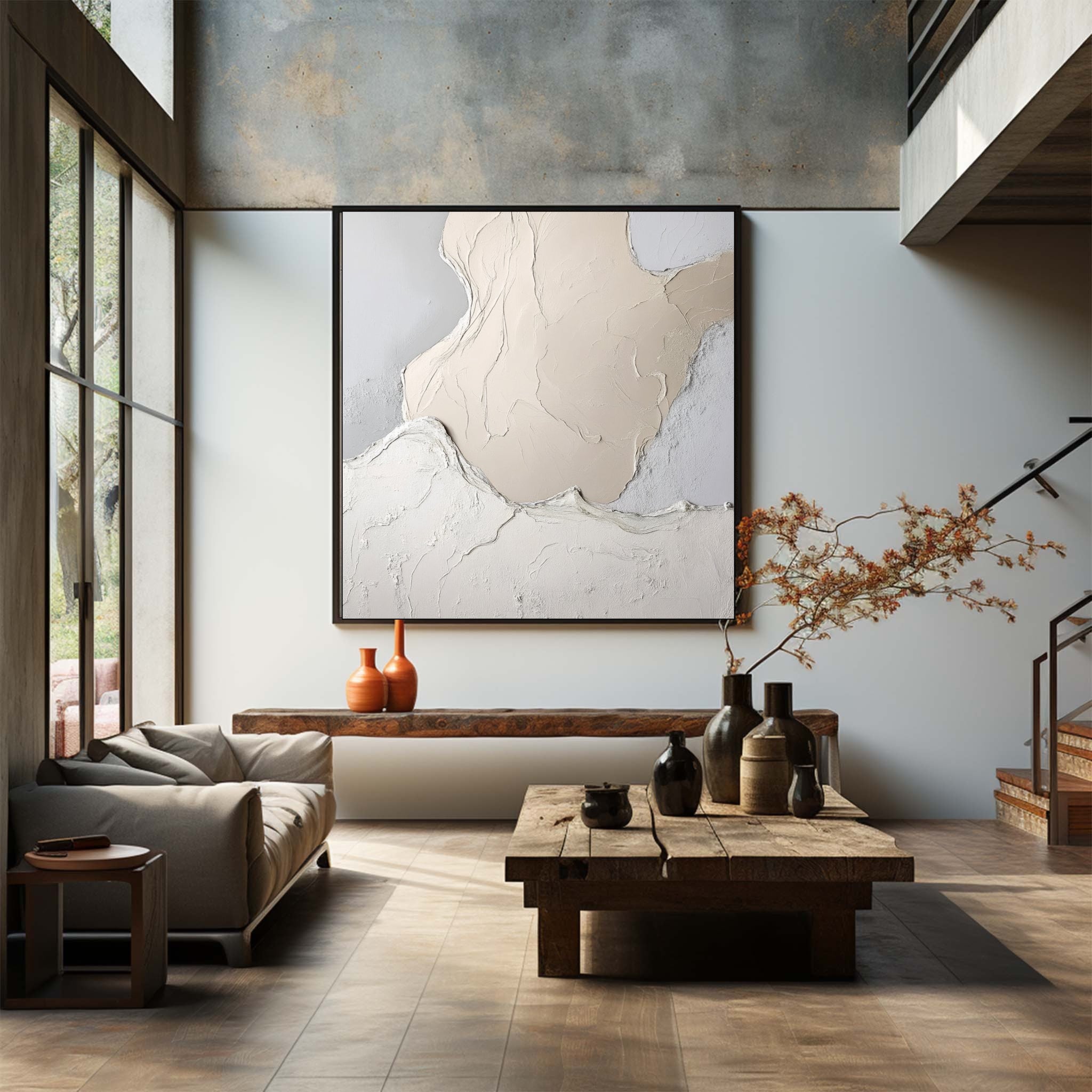 Abstract Art With Neutral Colors Painting #AB001