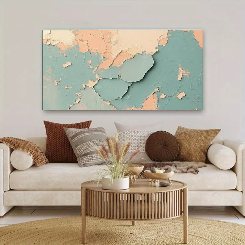 Modern Abstract Wall Art Beige Color Scheme #AB011