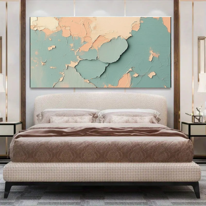 Modern Abstract Wall Art Beige Color Scheme #AB011