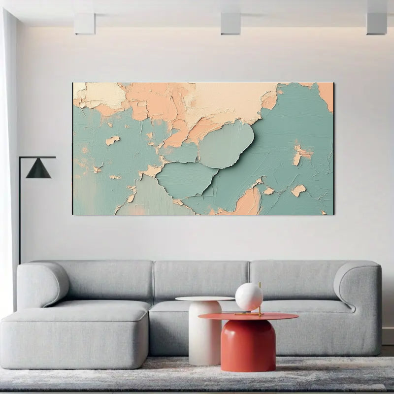 Modern Abstract Wall Art Beige Color Scheme #AB011