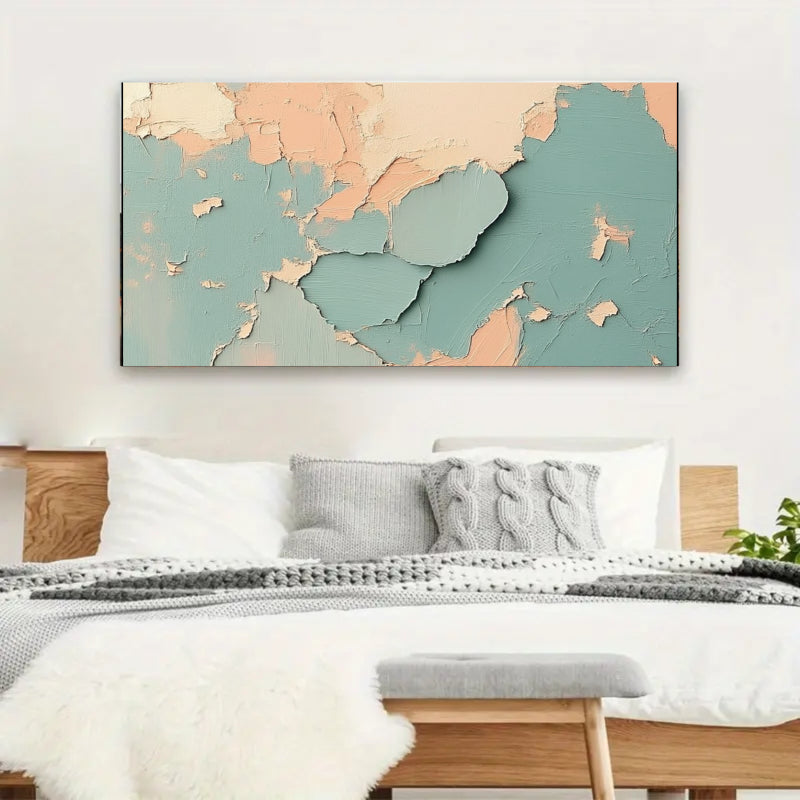 Modern Abstract Wall Art Beige Color Scheme #AB011