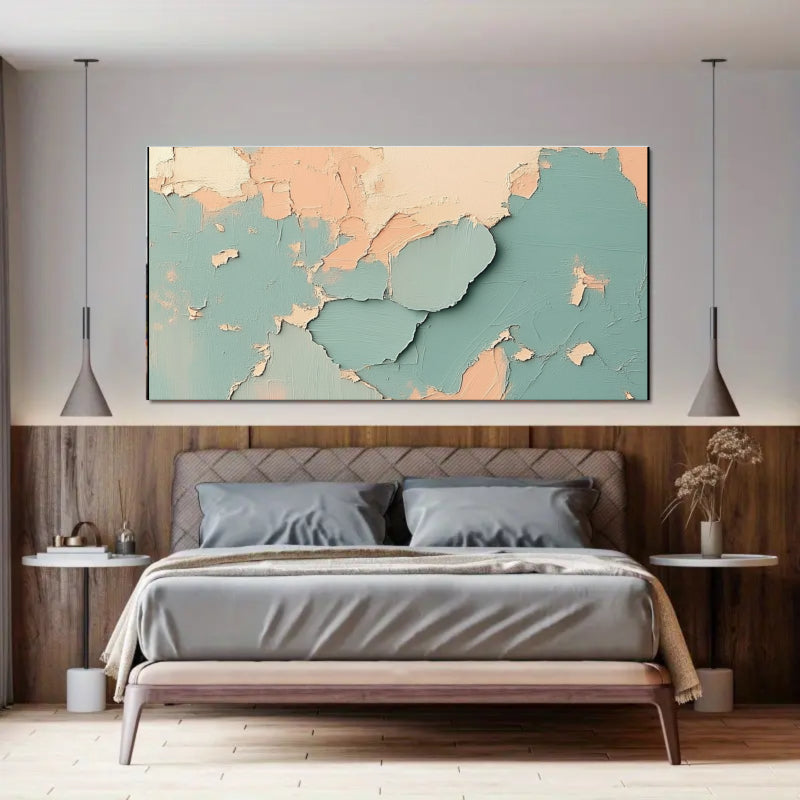 Modern Abstract Wall Art Beige Color Scheme #AB011