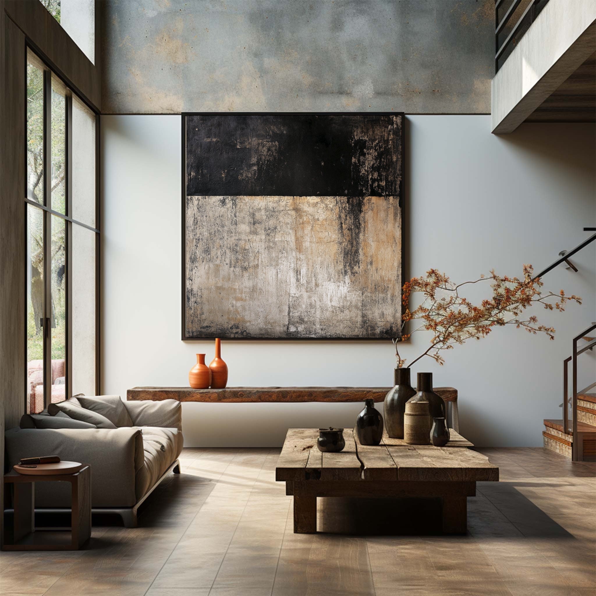 Modern Abstract Wall Art Canvas Painting #AB008