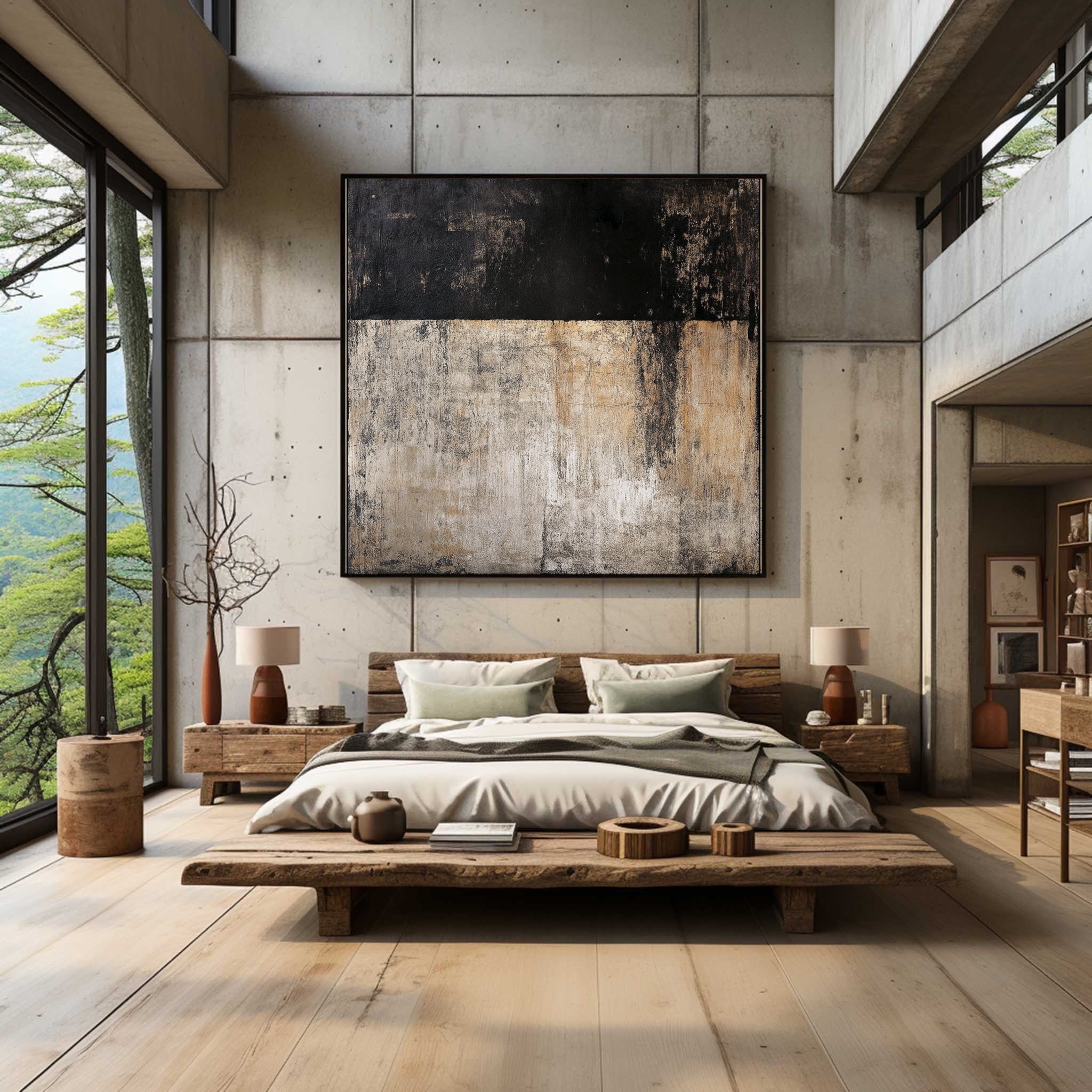 Modern Abstract Wall Art Canvas Painting #AB008