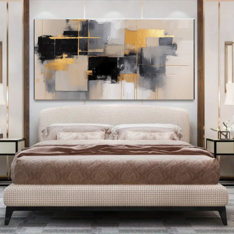 Abstract Art With Gold Accents Painting #AB005