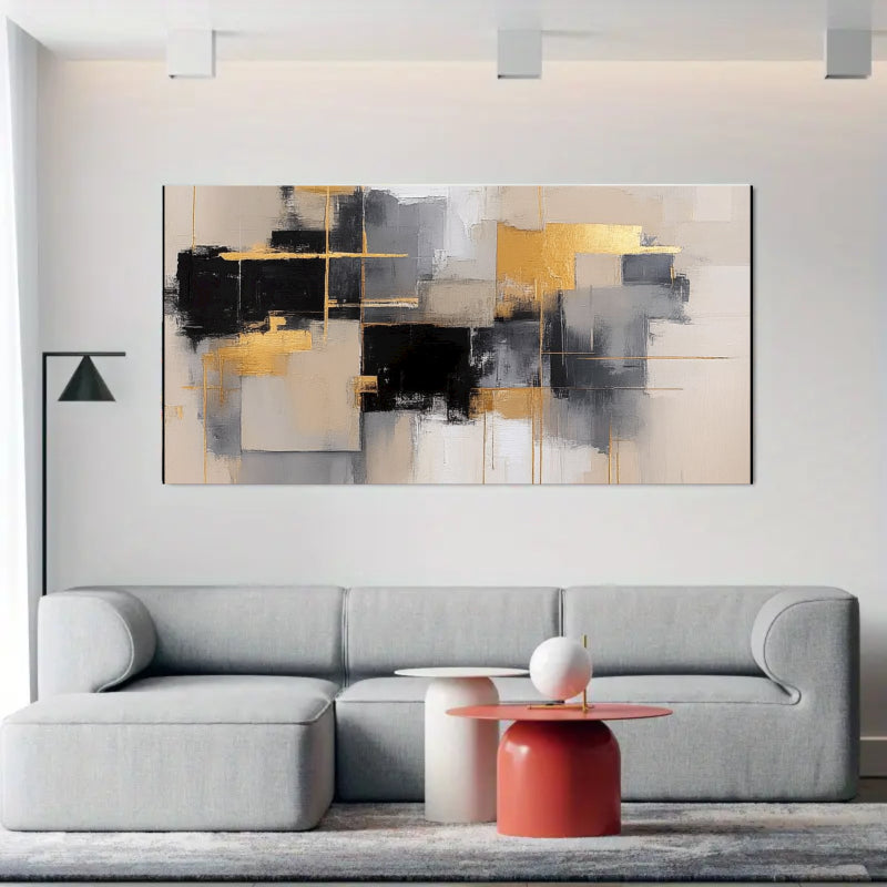 Abstract Art With Gold Accents Painting #AB005