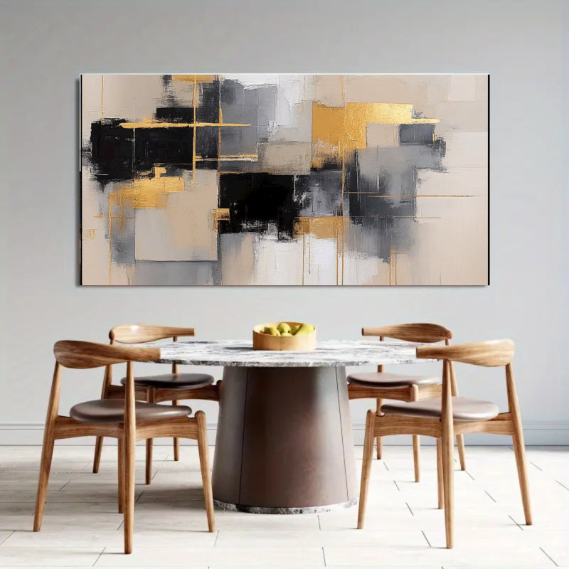 Abstract Art With Gold Accents Painting #AB005