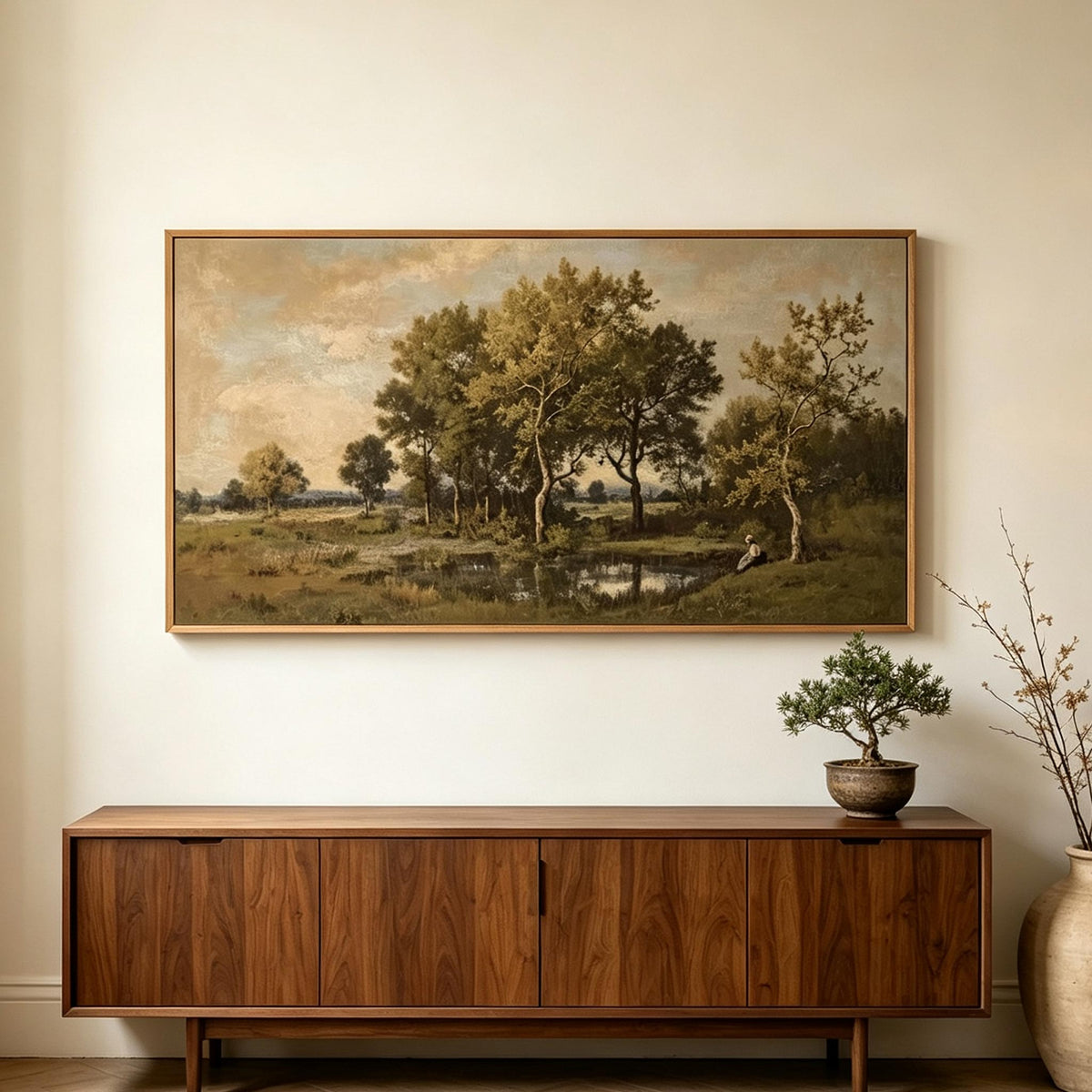 Vintage Tree Landscape Wall Art #LS054