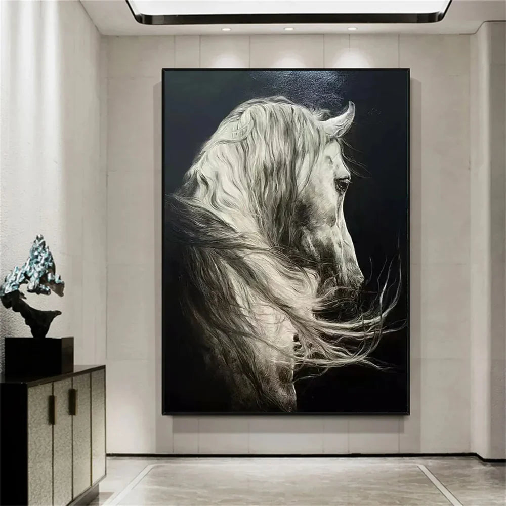 Abstract Animal Art Horse Wall Art  #AT002