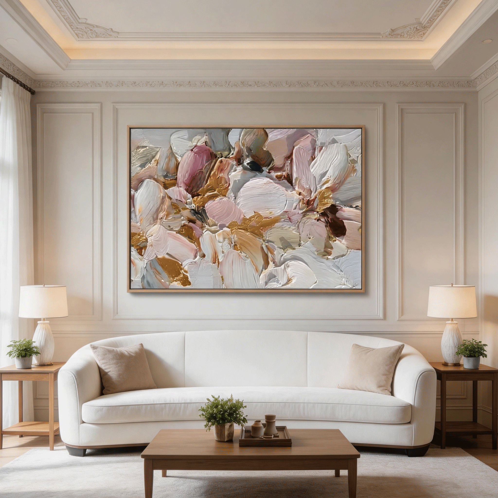 Textured Floral Wall Art #FL053