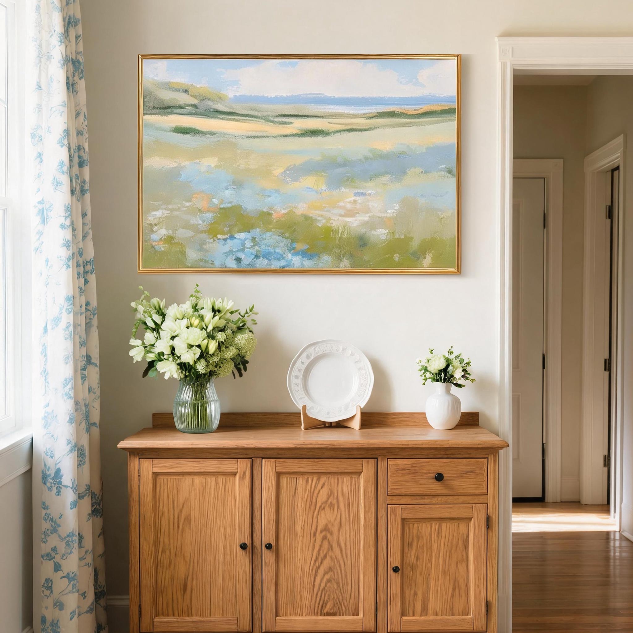 Soft Coastal Landscape Wall Art #PL002