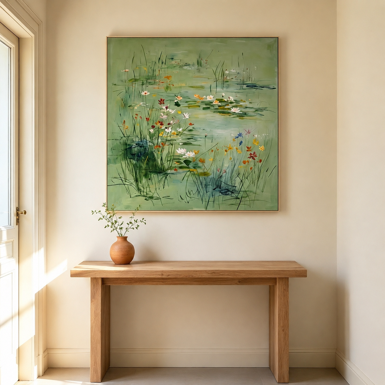 Green Pond Floral Wall Art #LS013