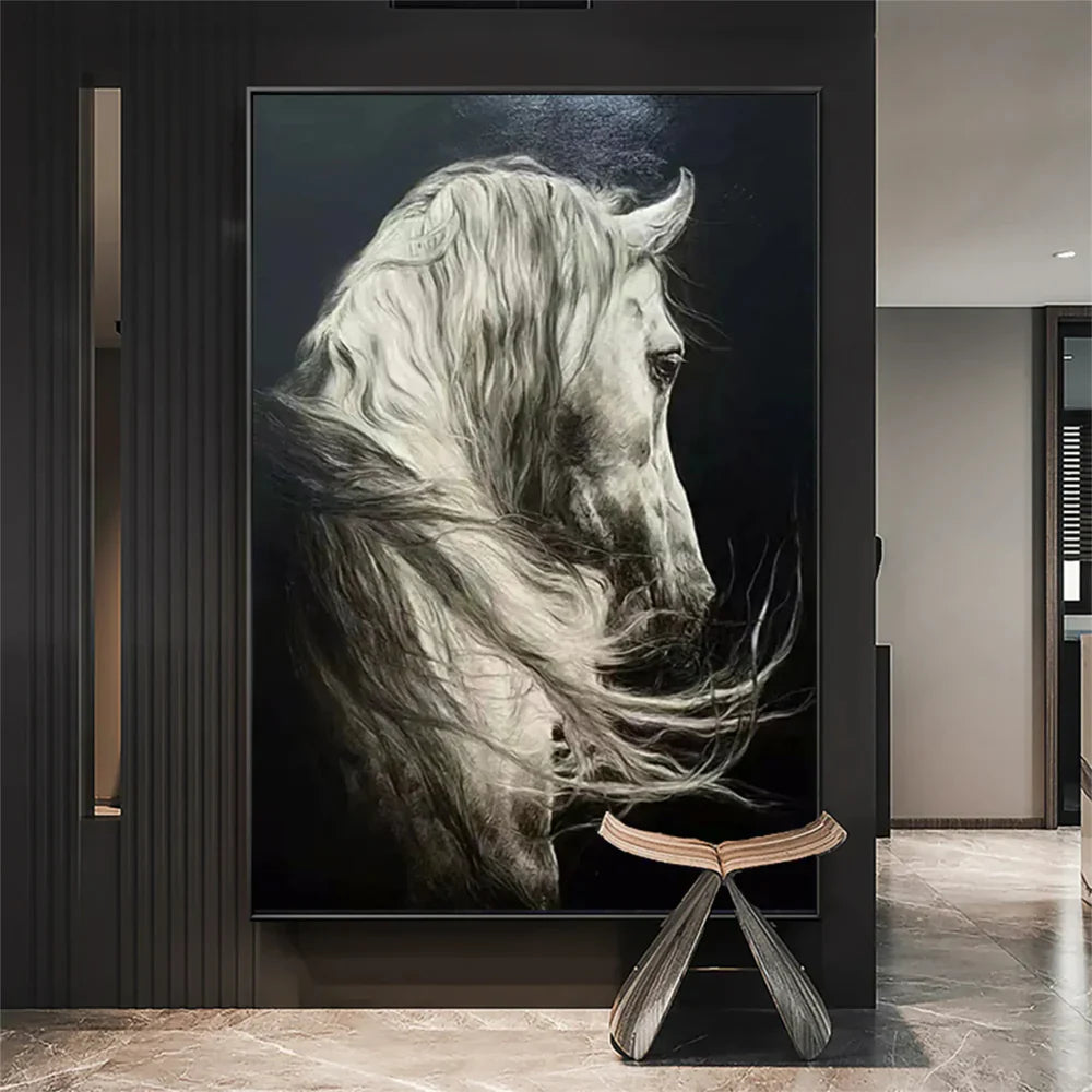 Abstract Animal Art Horse Wall Art  #AT002