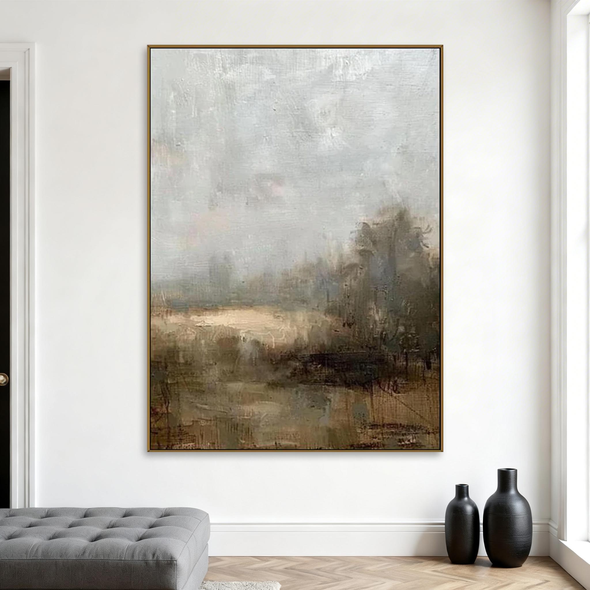 Misty Landscape Abstract Wall Art #MA015