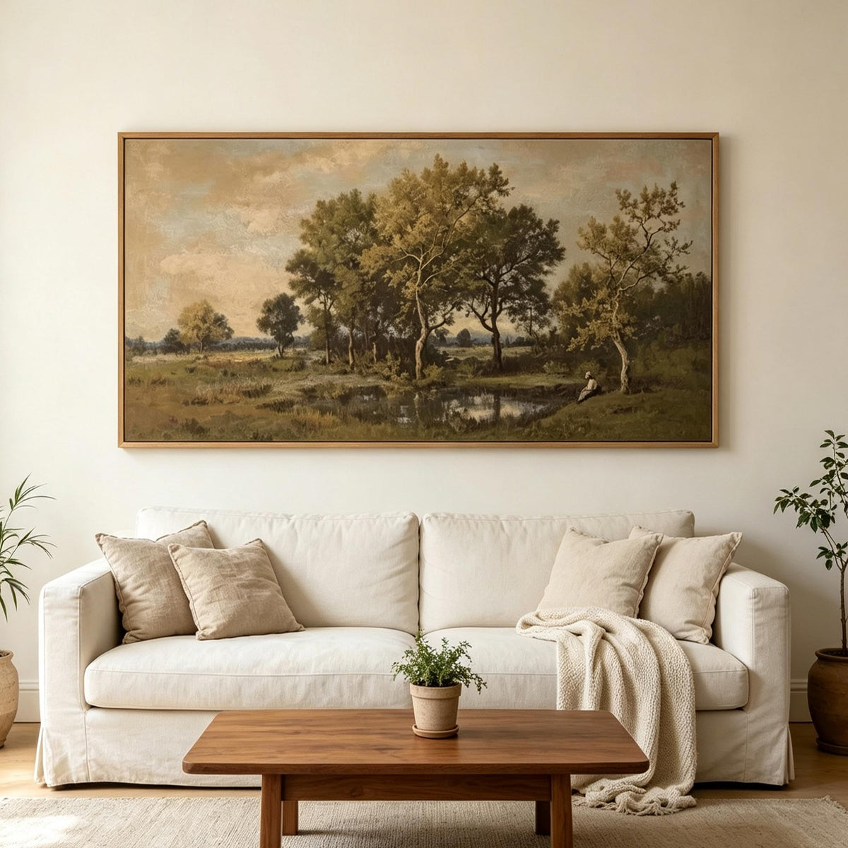 Vintage Tree Landscape Wall Art #LS054