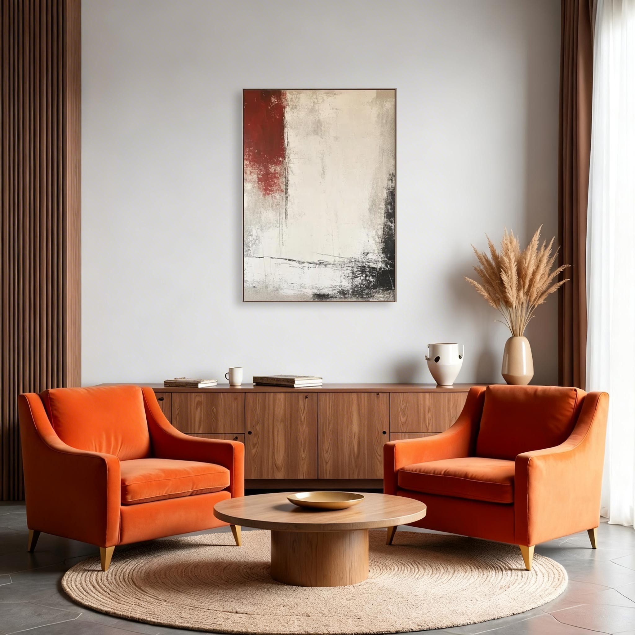 Minimalist Textured Abstract Wall Art #MA018
